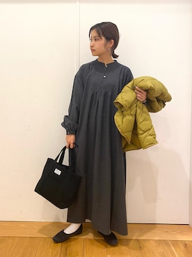 「orcival」｜「アイテム（ブルゾン）」を使った、emariさん（レディース・152cm）の冬コーディネート