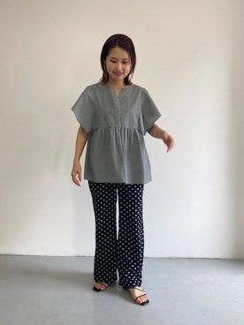 「低身長×ストレート」｜emariさん（レディース・152cm）の春コーディネート