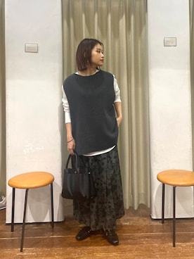 「低身長×ストレート」｜emariさん（レディース・152cm）の冬コーディネート