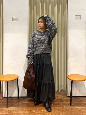 emariさん（レディース・152cm）の冬コーディネート