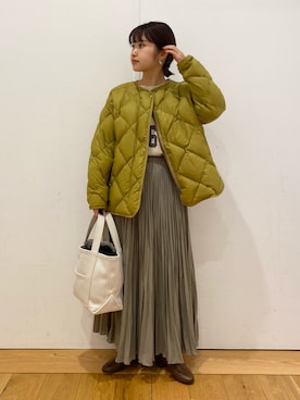 「orcival」｜「アイテム（ブルゾン）」を使った、emariさん（レディース・152cm）の冬コーディネート