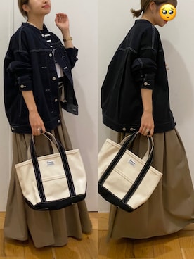 「orcival」｜「アイテム（デニムジャケット）」を使った、emariさん（レディース・152cm）の秋コーディネート