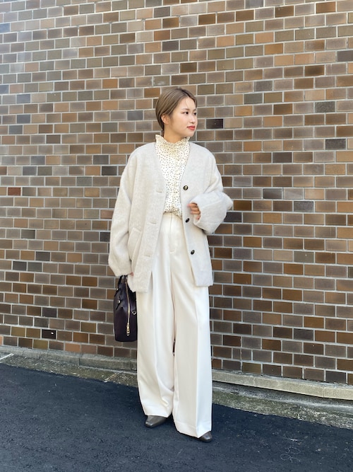 もしページ セール】F by ROSSO 『UR TECH』シャギーノーカラーコート（ノーカラー