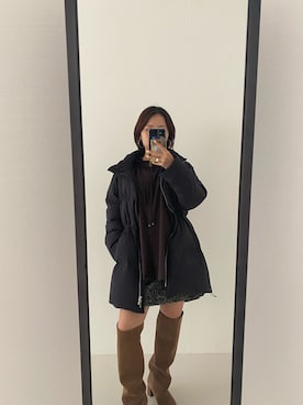 「撥水」｜「アイテム（その他アウター）」を使った、emariさん（レディース・152cm）の秋コーディネート