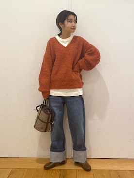 emariさん（レディース・152cm）の冬コーディネート