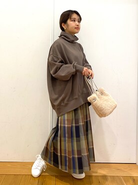 emariさん（レディース・152cm）の冬コーディネート