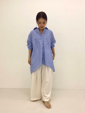 「低身長×ストレート」｜emariさん（レディース・152cm）の春コーディネート