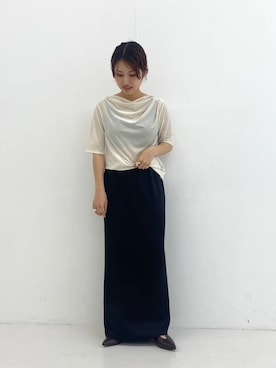 「秋服」｜「アイテム（スカート）」を使った、emariさん（レディース・152cm）の夏コーディネート
