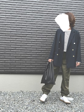 「GERMAN TRAINER（ジャーマントレーナー）のアイテム」を使った、serimaruさん（レディース・155cm）の春コーディネート