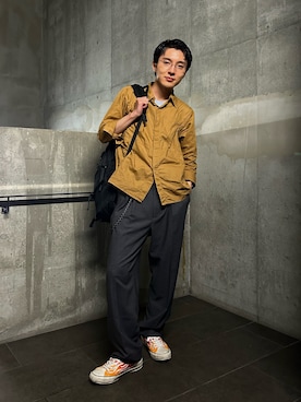　　列車男さん（メンズ・170cm）の秋コーディネート