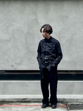 「Paraboot（パラブーツ）のアイテム（その他シューズ）」を使った、楊柏彥さん（メンズ・176cm）の冬コーディネート