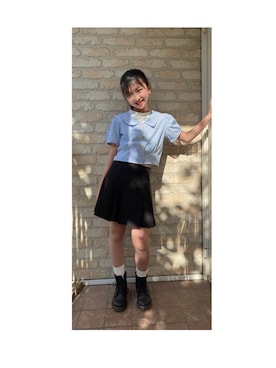 「おんなのこコーデ」｜「アイテム（ブーツ）」を使った、iiroooooha!さん（キッズ・144cm）の春コーディネート
