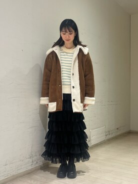 nanaさん（レディース・160cm）の冬コーディネート