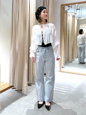「FREE'S MART（フリーズマート）のアイテム（パンプス）」を使った、rionさん（レディース・152cm）の春コーディネート