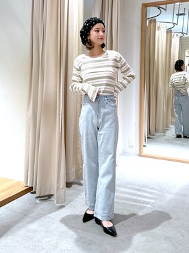 「FREE'S MART（フリーズマート）のアイテム（パンプス）」を使った、rionさん（レディース・152cm）の春コーディネート