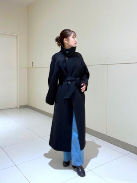 「FREE'S MART（フリーズマート）のアイテム（チェスターコート）」を使った、rionさん（レディース・152cm）の秋コーディネート