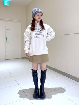 「FREE'S MART（フリーズマート）のアイテム（帽子）」を使った、rionさん（レディース・152cm）の秋コーディネート