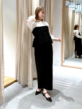 「FREE'S MART（フリーズマート）のアイテム（パンプス）」を使った、rionさん（レディース・152cm）の春コーディネート
