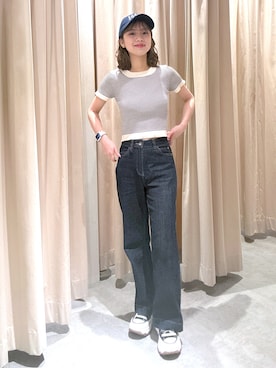 「FREE'S MART（フリーズマート）のアイテム（帽子）」を使った、rionさん（レディース・152cm）の春コーディネート