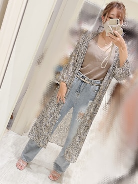 「GORGE（ゴージ）のアイテム（パンツ）」を使った、かずきちさん（レディース・154cm）の秋コーディネート