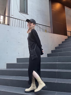 「TOMMY（トミー）のアイテム」を使った、ひまり︎︎さん（レディース・157cm）の秋コーディネート