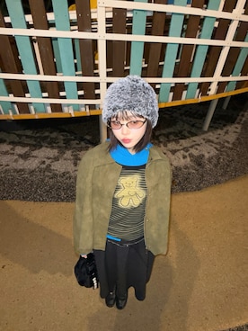 「SMELLY（スメリー）のアイテム」を使った、Morinさん（レディース・170cm）の春コーディネート