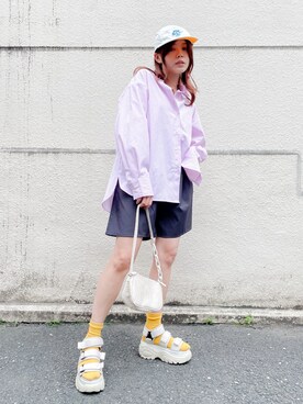 「WEGO（ウィゴー）のアイテム（シューズ）」を使った、wenさん（レディース・155cm）の春コーディネート