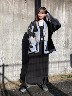 「+edit（プラスエディット）のアイテム」を使った、wenさん（レディース・155cm）の秋コーディネート