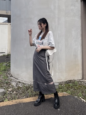 「Ungrid（アングリッド）のアイテム」を使った、wenさん（レディース・155cm）の夏コーディネート