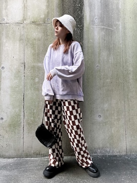 「+edit（プラスエディット）のアイテム」を使った、wenさん（レディース・155cm）の秋コーディネート