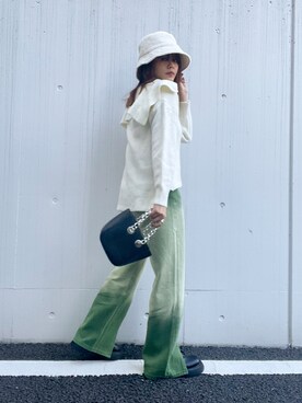 「+edit（プラスエディット）のアイテム」を使った、wenさん（レディース・155cm）の秋コーディネート
