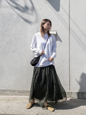 「Casselini（キャセリーニ）のアイテム（その他シューズ）」を使った、wenさん（レディース・155cm）の秋コーディネート