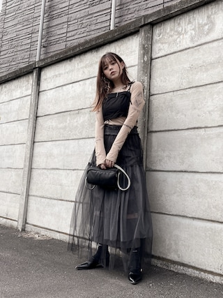 maison special TATOOプリントシアーキャミワンピース　完売商品 MAISON SPECIAL（メゾンスペシャル）の「TATOOプリントシアーTOP