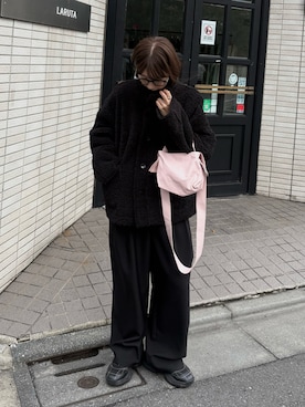 「アイテム（その他アウター）」を使った、𝗬𝘂𝗻𝗮さん（レディース・158cm）の秋コーディネート