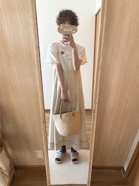 「ステッチ」｜mashuさん（レディース・164cm）の夏コーディネート