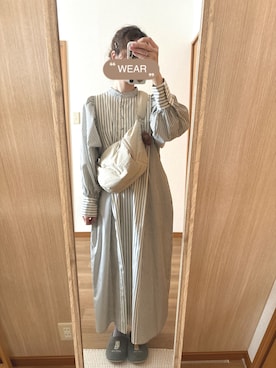 「niko and...（ニコアンド）のアイテム」を使った、mashuさん（骨格ウェーブ・レディース・164cm）の春コーディネート