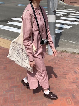 「LENO（リノ）のアイテム（ワンピース/ドレス）」を使った、ゆうさん（レディース・157cm）の夏コーディネート