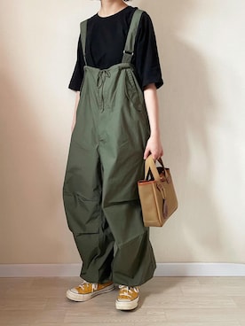 「BEAMS BOY（ビームスボーイ）のアイテム（パンツ）」を使った、ゆうさん（レディース・157cm）の夏コーディネート