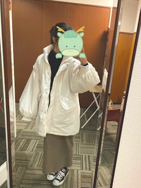 「chocomee（チョコミー）のアイテム」を使った、- ̗̀ ꪔ̤̥ꪔ̤̮ꪔ̤̫  ̖́-さん（レディース・152cm）の冬コーディネート