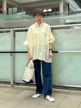 「moonSTAR」｜かみやまさん（レディース・160cm）の春コーディネート