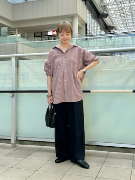「アイテム（ドレスシューズ）」を使った、かみやまさん（レディース・160cm）の夏コーディネート