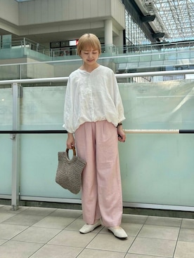 「アイテム（パンプス）」を使った、かみやまさん（レディース・160cm）の夏コーディネート