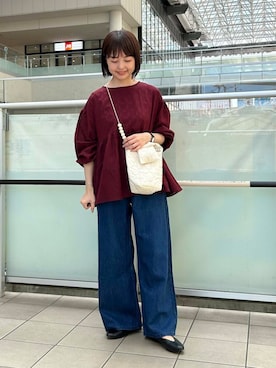 「アイテム（PC・スマホグッズ/家電）」を使った、かみやまさん（レディース・160cm）の夏コーディネート