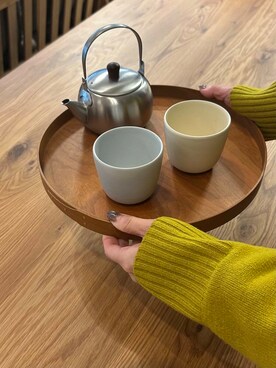 「アイテム（食器/キッチン）」を使った、かみやまさん（レディース・160cm）の冬コーディネート