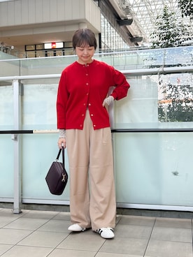 「URBAN RESEARCH DOORS（アーバンリサーチドアーズ）の2WAYスクエアショルダーバッグ（ショルダーバッグ）」を使った、かみやまさん（レディース・160cm）の秋コーディネート