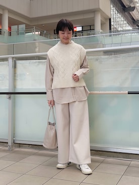 「ニット/セーター」｜かみやまさん（レディース・160cm）の冬コーディネート