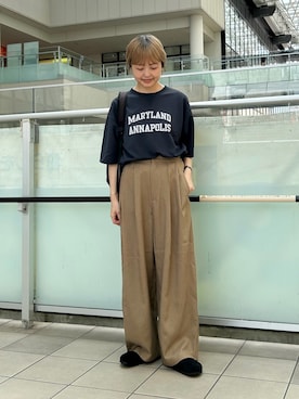 「アイテム（雑貨/ホビー）」を使った、かみやまさん（レディース・160cm）の秋コーディネート