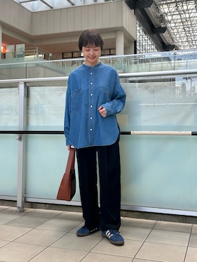 「パンツスタイル」｜かみやまさん（レディース・160cm・40代）の秋コーディネート