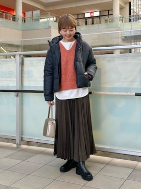 かみやまさん（レディース・160cm）の冬コーディネート