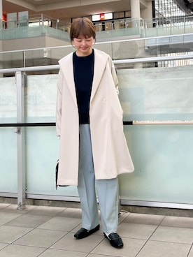 「アイテム（その他トップス）」を使った、かみやまさん（レディース・160cm）の冬コーディネート